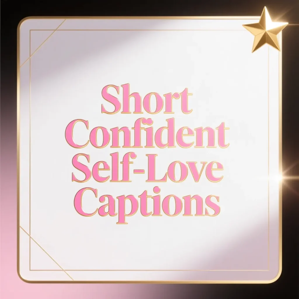 Short Confident Self-Love Captions