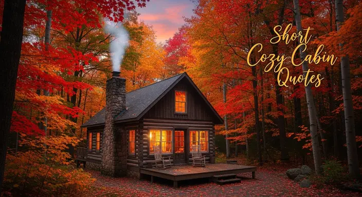 Short Cozy Cabin Quotes