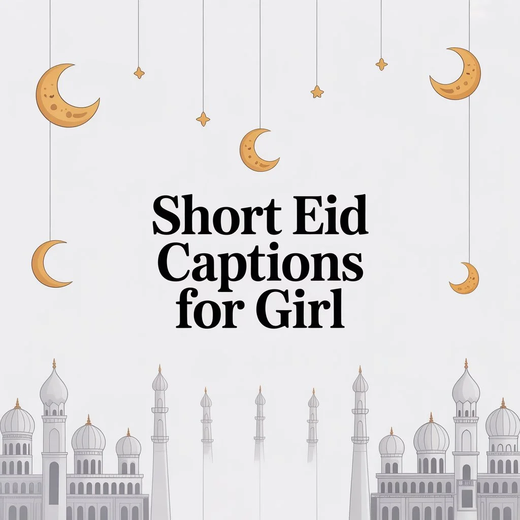 Short Eid Captions for GirlsΒ