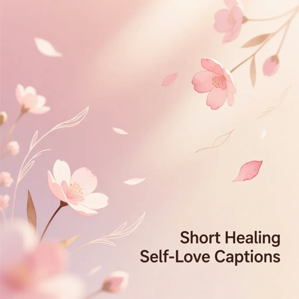 Short Healing Self-Love Captions