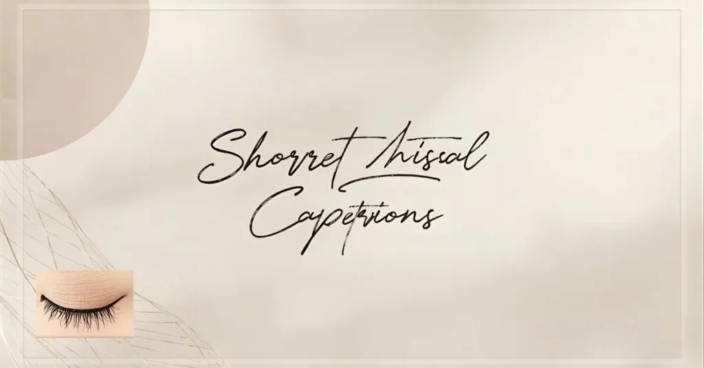 Short Lash Extension Captions