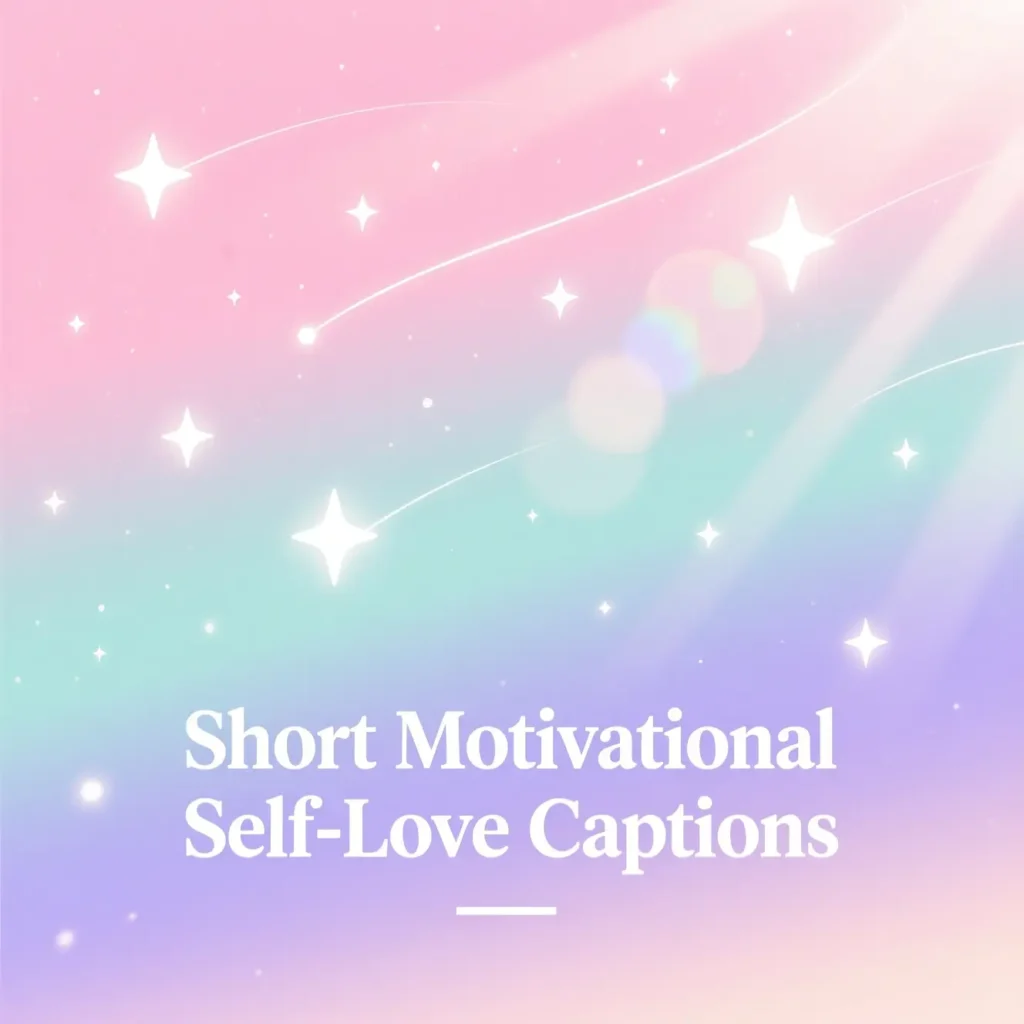 Short Motivational Self-Love Captions