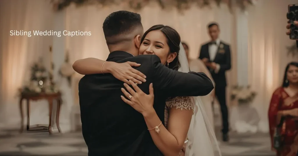 Sibling Wedding Captions