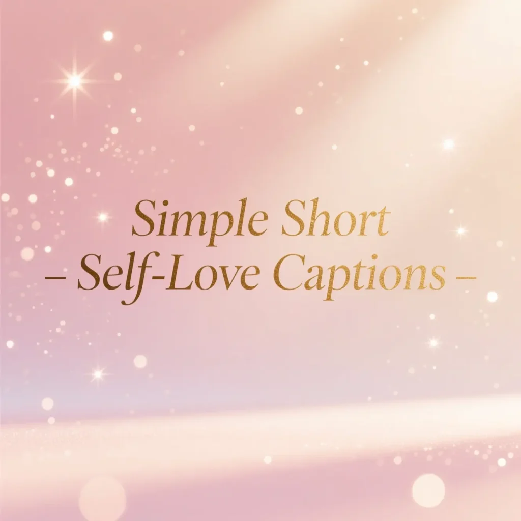 Simple Short Self-Love Captions