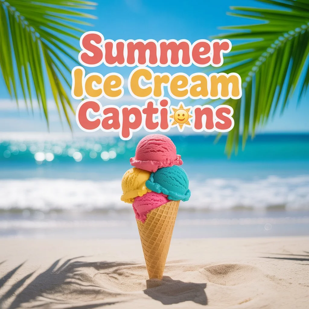 Summer Ice Cream Captions