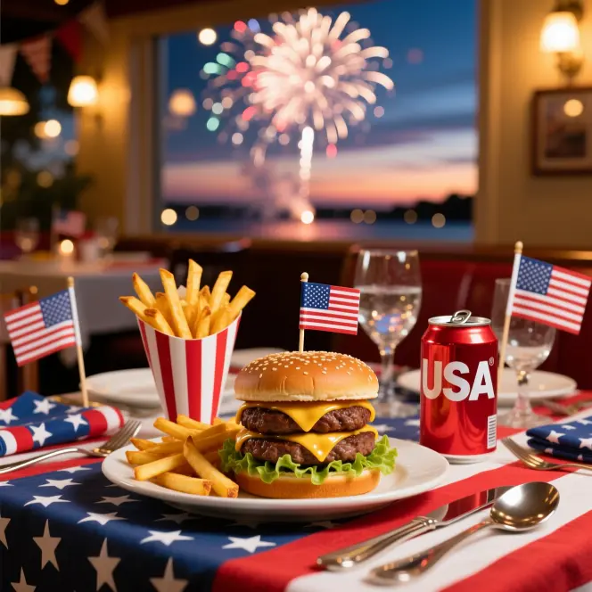 4th of July Food / Restaurant Business Captions 