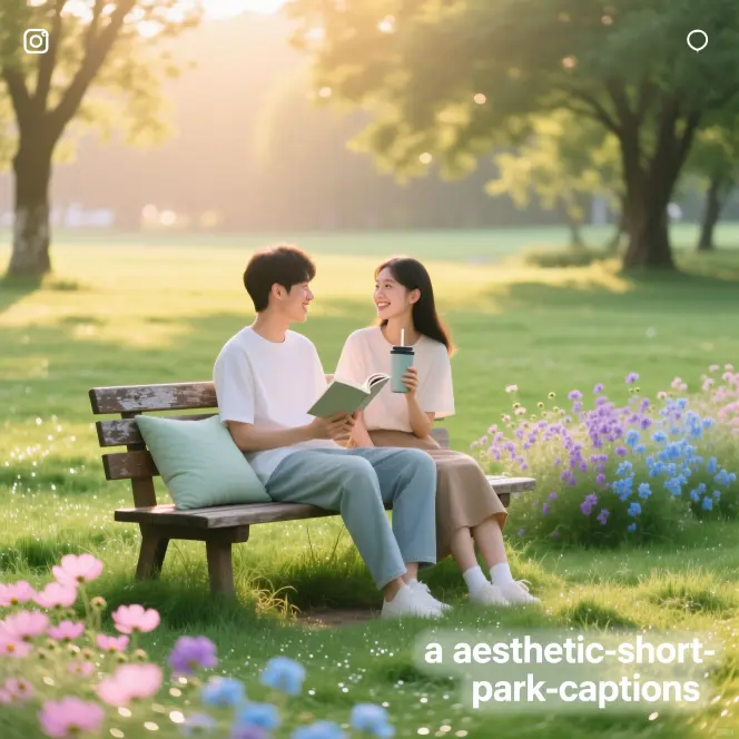 Aesthetic Short Park Captions