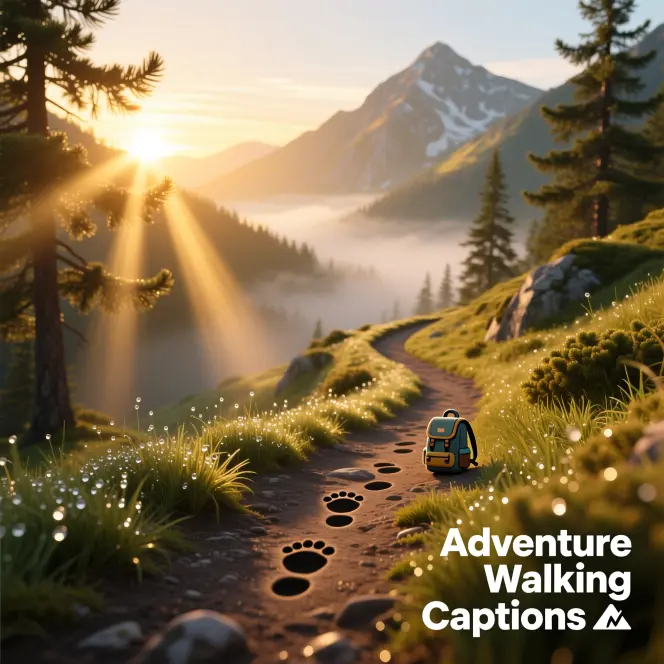 Adventure Walking Captions
