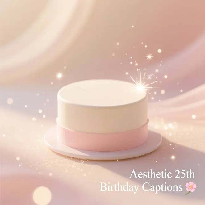 Aesthetic 25th Birthday CaptionsΒ