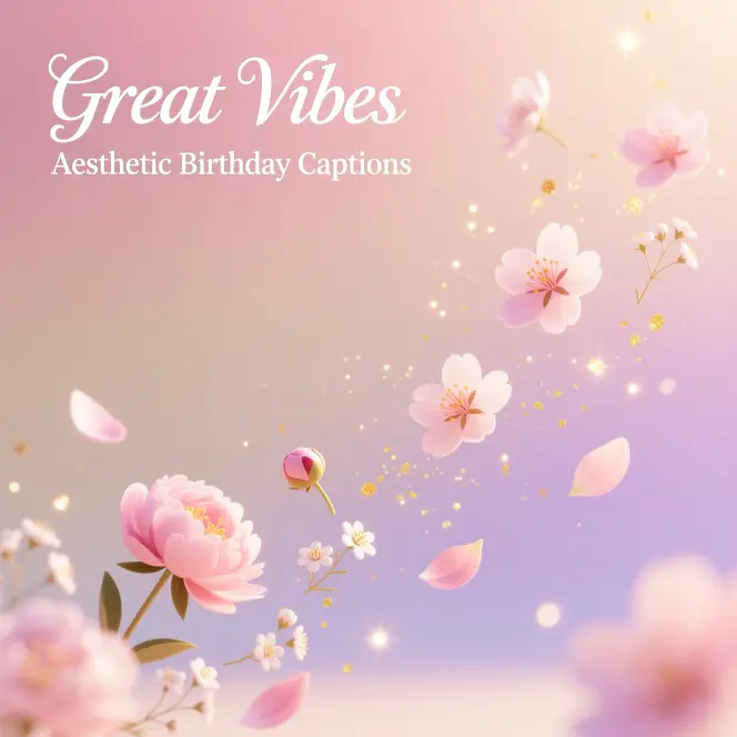 Aesthetic Birthday Captions