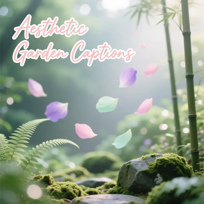 Aesthetic Garden Captions