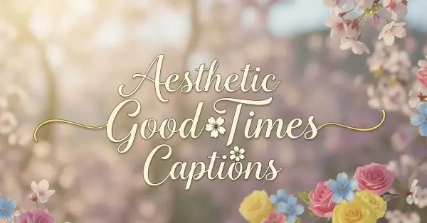 Aesthetic Good Times Captions