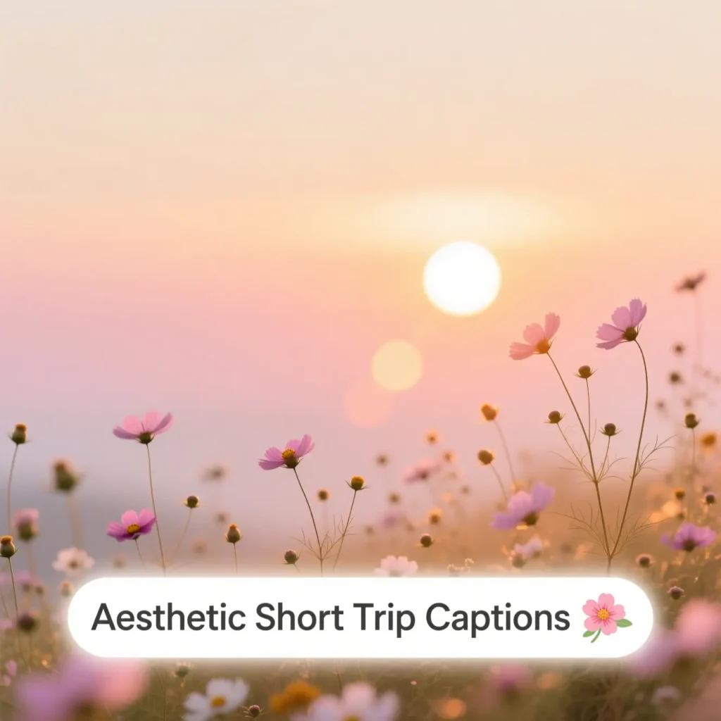 Aesthetic Short Trip Captions