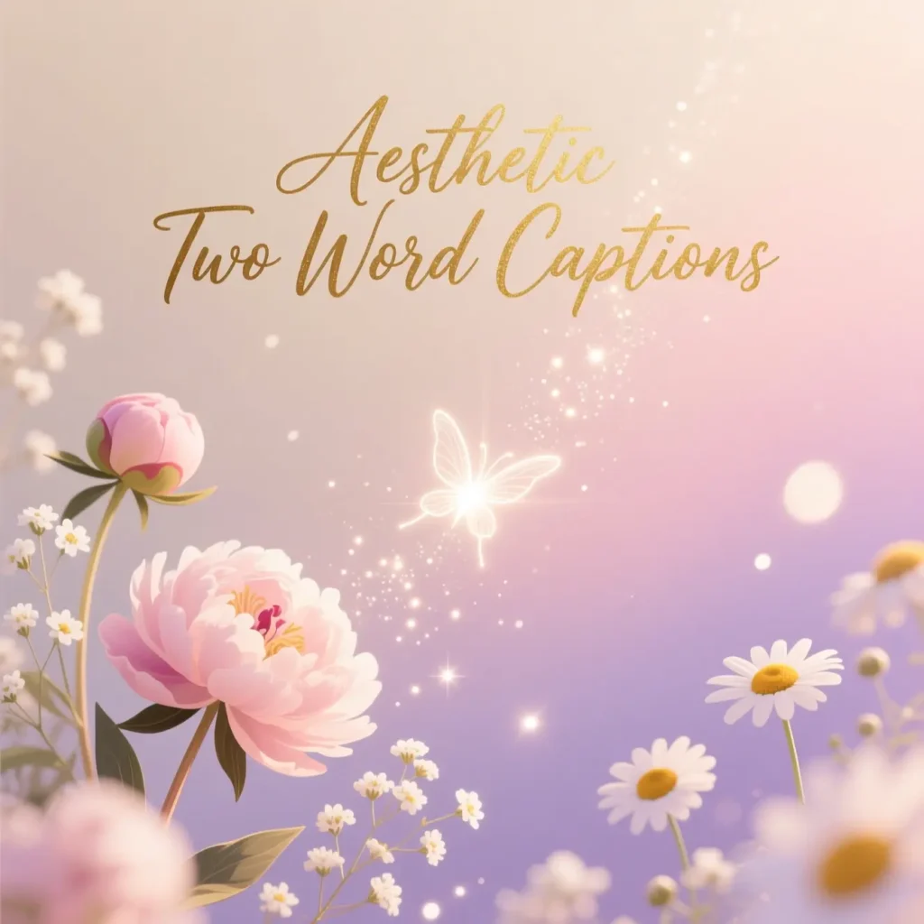 Aesthetic Two Word Captions