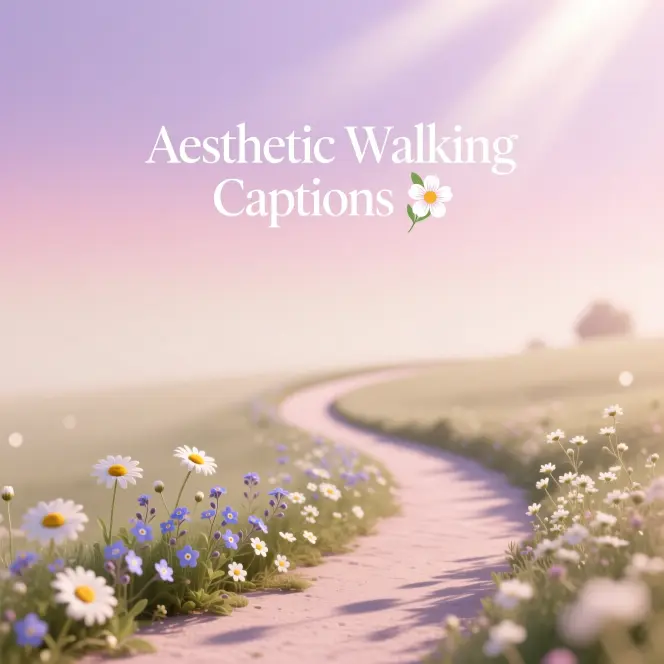 Aesthetic Walking Captions