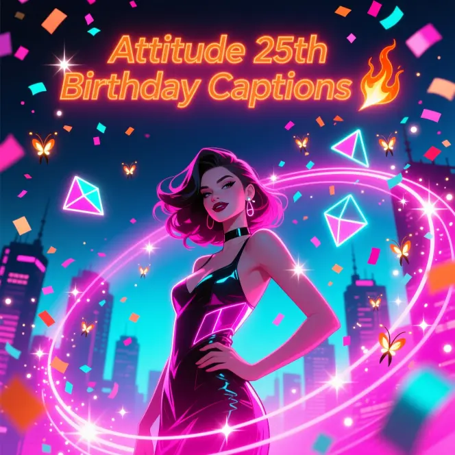 Attitude 25th Birthday CaptionsΒ