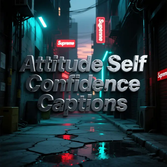 Attitude Self Confidence Captions