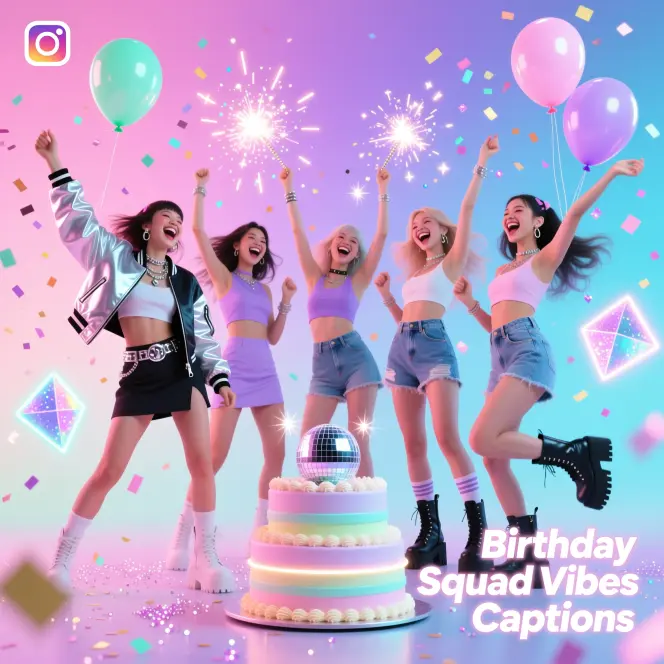 Birthday Squad Vibes Captions