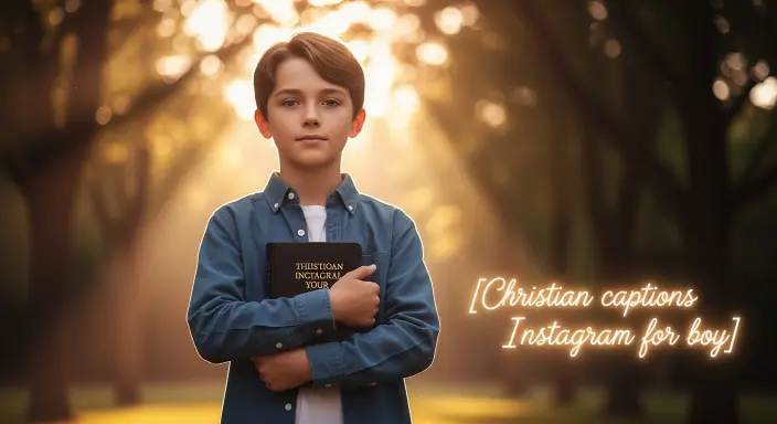 Christian captions for Instagram for boy