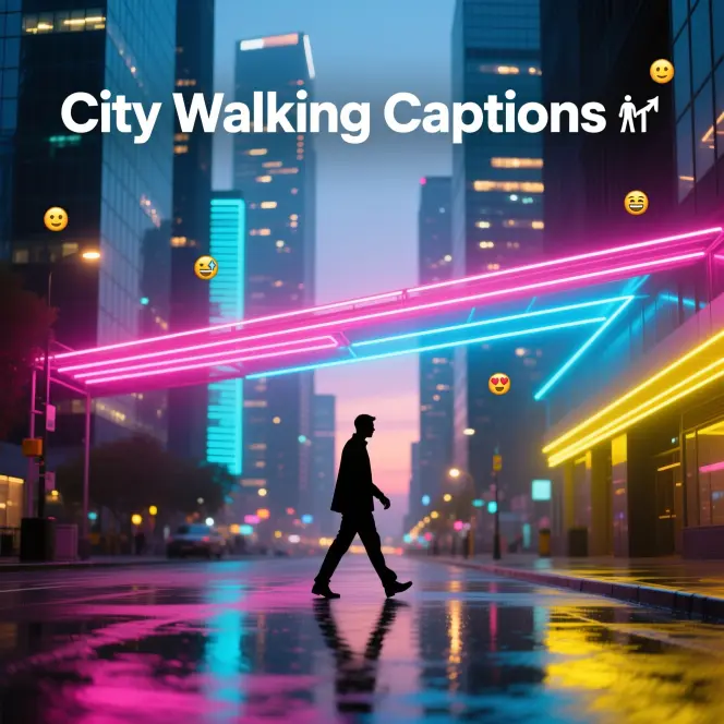 City Walking Captions