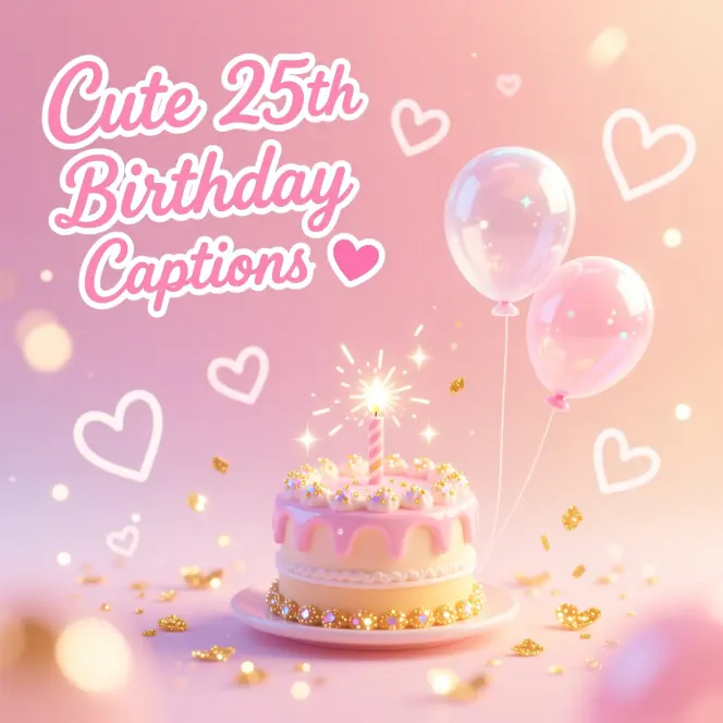 Cute 25th Birthday Captions