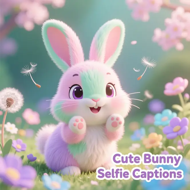 Cute Bunny Selfie Captions