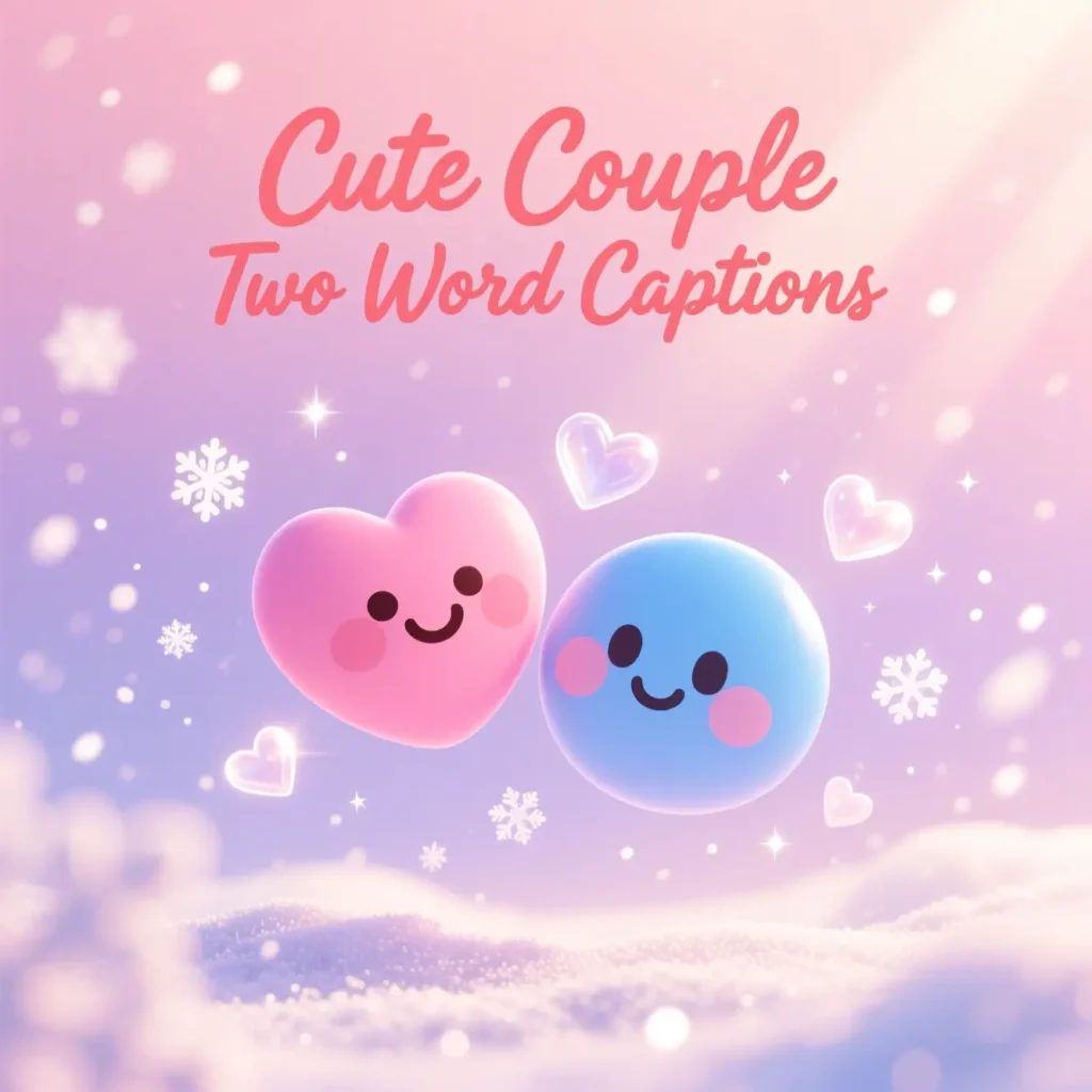 Cute Couple Two Word Captions