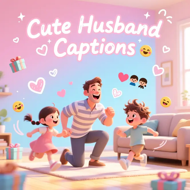 Cute Husband Captions for Father’s Day