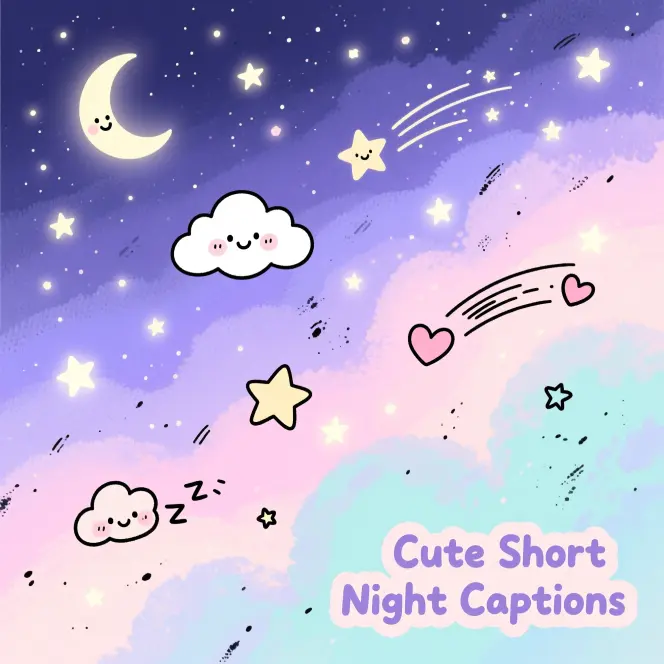 Cute Short Night Captions