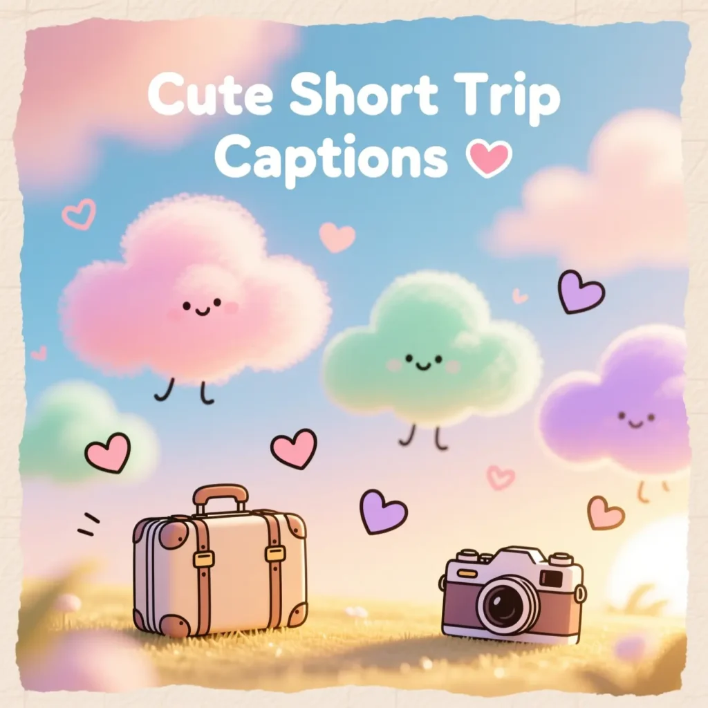 Cute Short Trip Captions