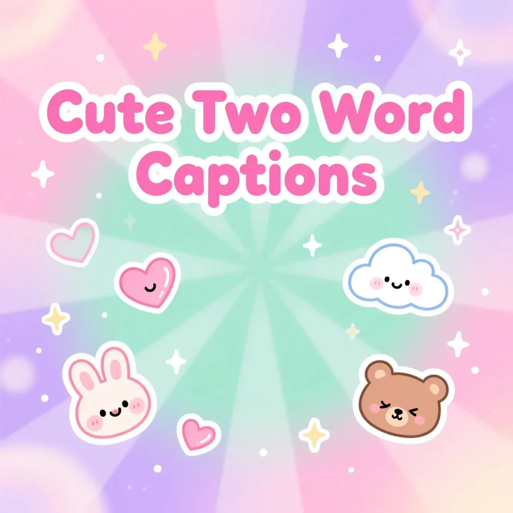 Cute Two Word Captions