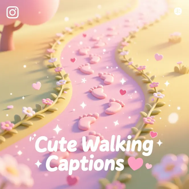 Cute Walking Captions