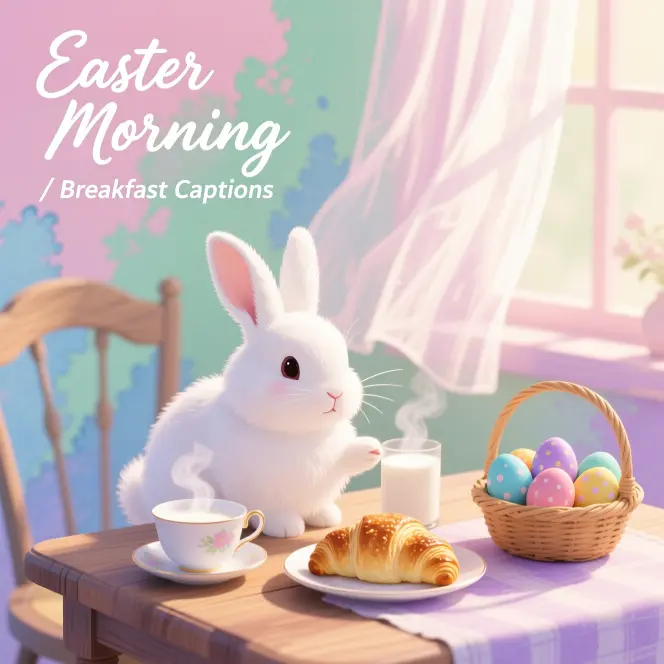 Easter Morning / Breakfast Captions