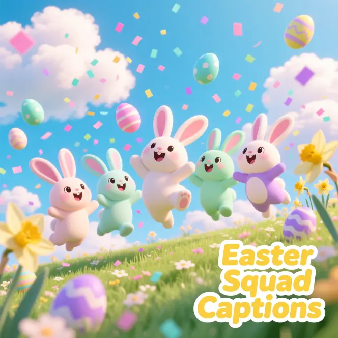 Easter Squad / Friends Captions