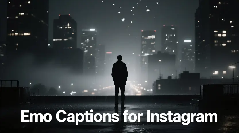 Emo Captions for Instagram