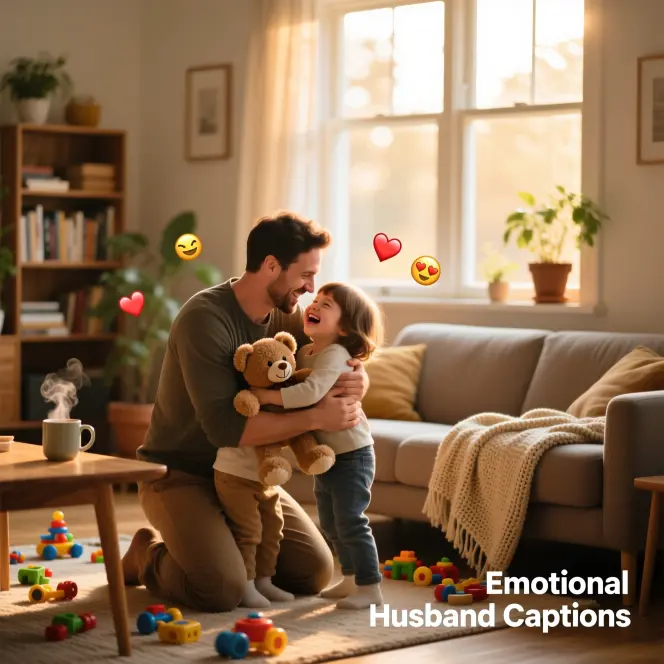 Emotional Husband Captions for Father’s Day