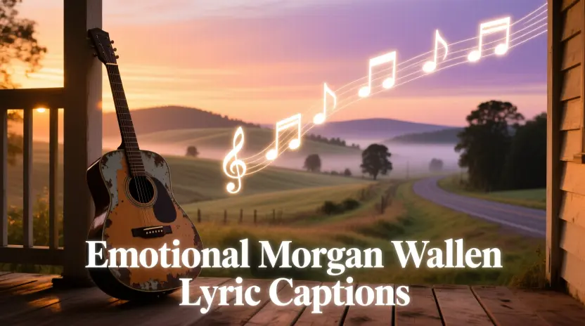 Emotional Morgan Wallen Lyric Captions 