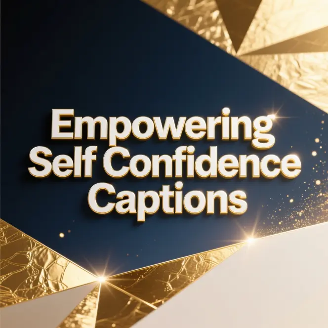 Empowering Self Confidence Captions