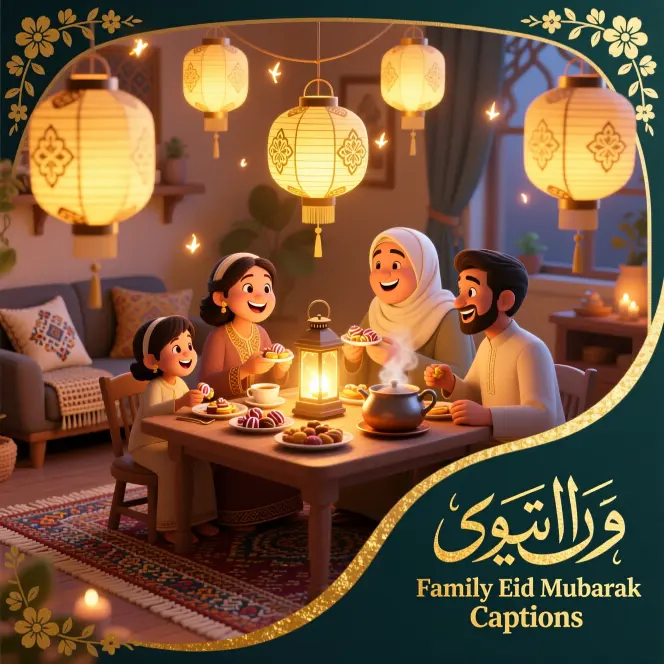 Family Eid Mubarak CaptionsΒ