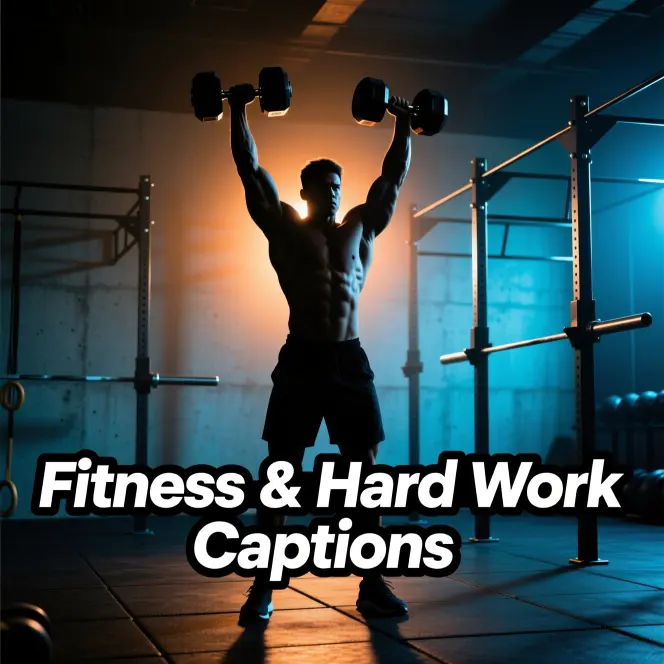 Fitness & Hard Work Captions