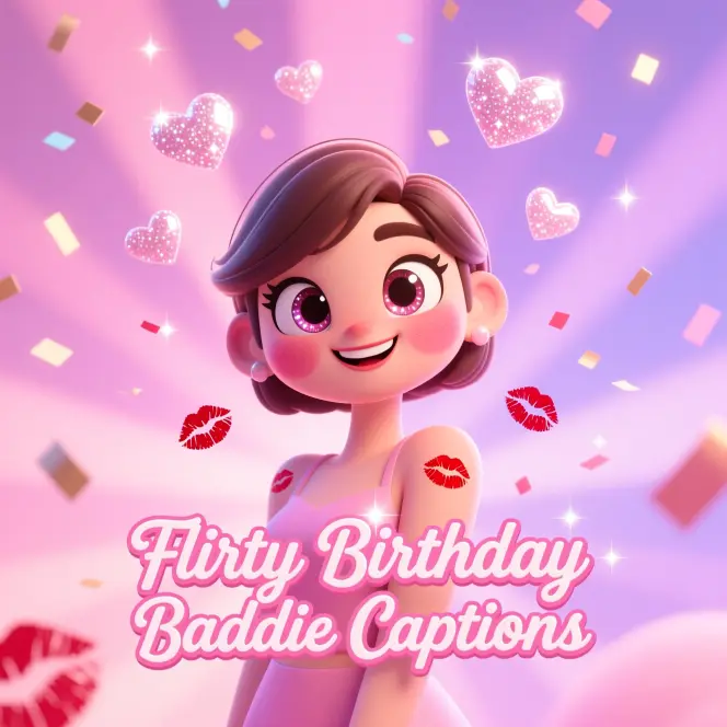 Flirty Birthday Baddie Captions