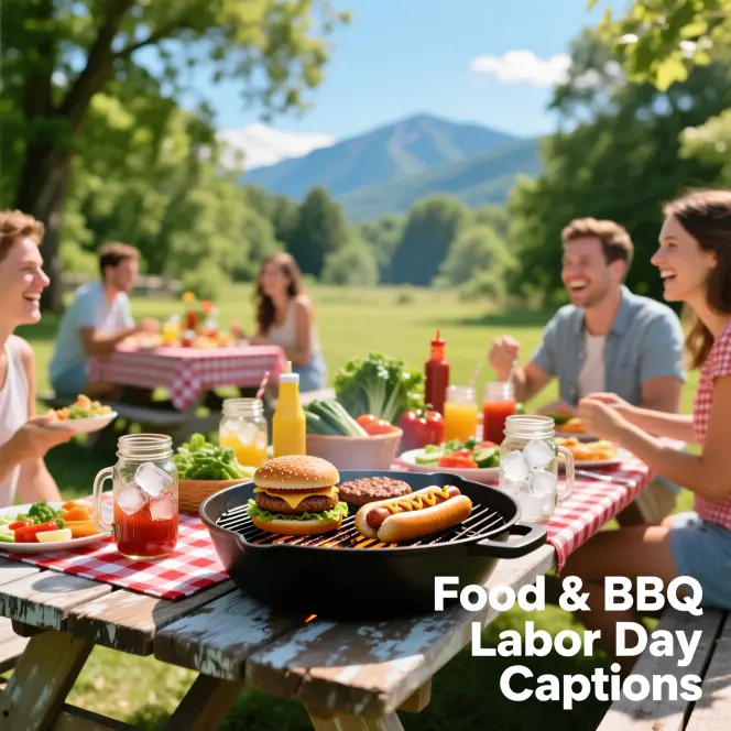 Food & BBQ Labor Day Captions