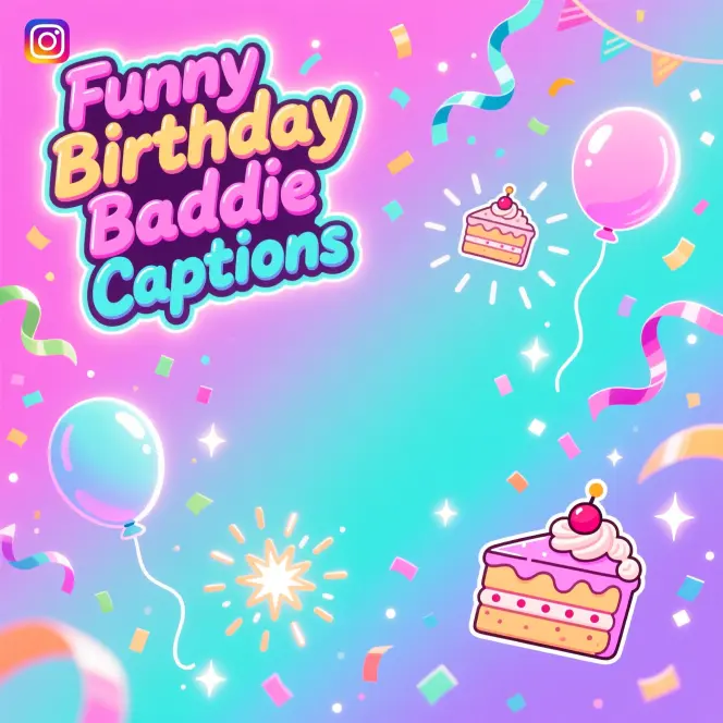 Funny Birthday Baddie Captions
