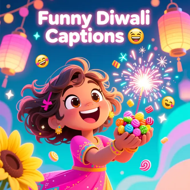 Funny Diwali Captions for Instagram for GirlΒ