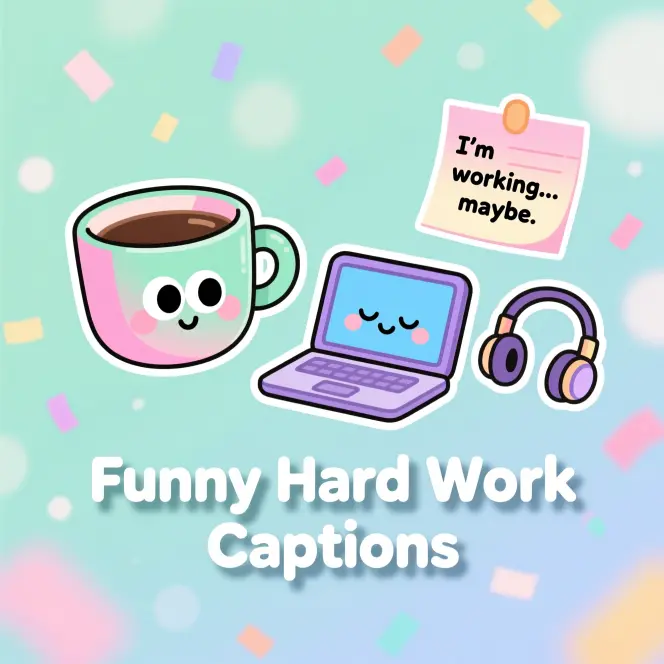 Funny Hard Work CaptionsΒ