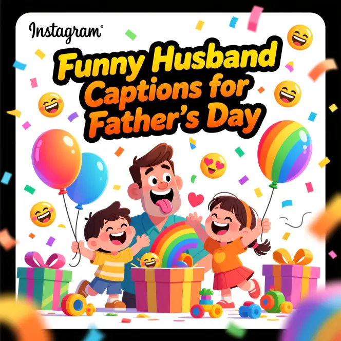 Funny Husband Captions for Father’s Day 