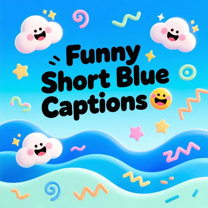 Funny Short Blue Captions