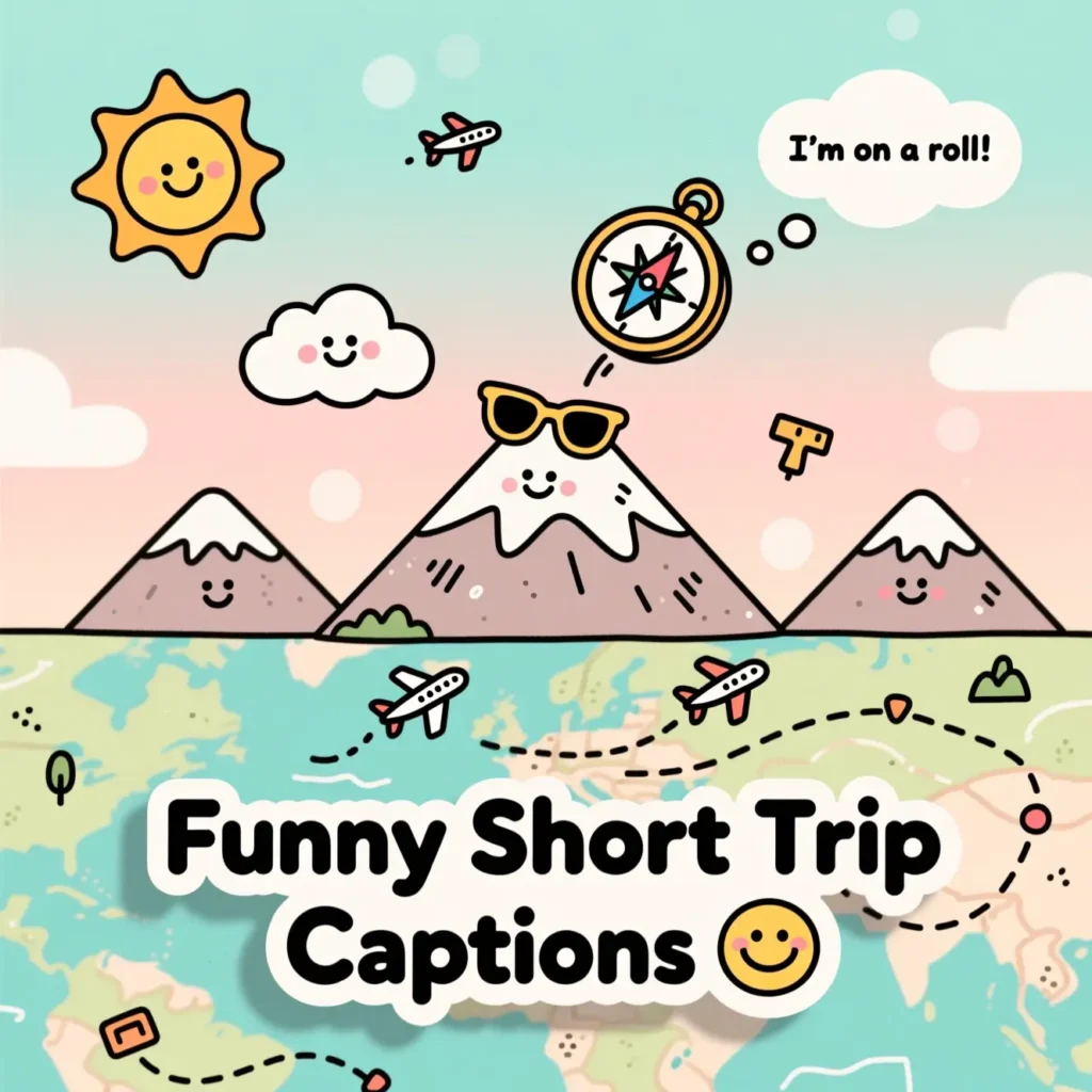 Funny Short Trip Captions