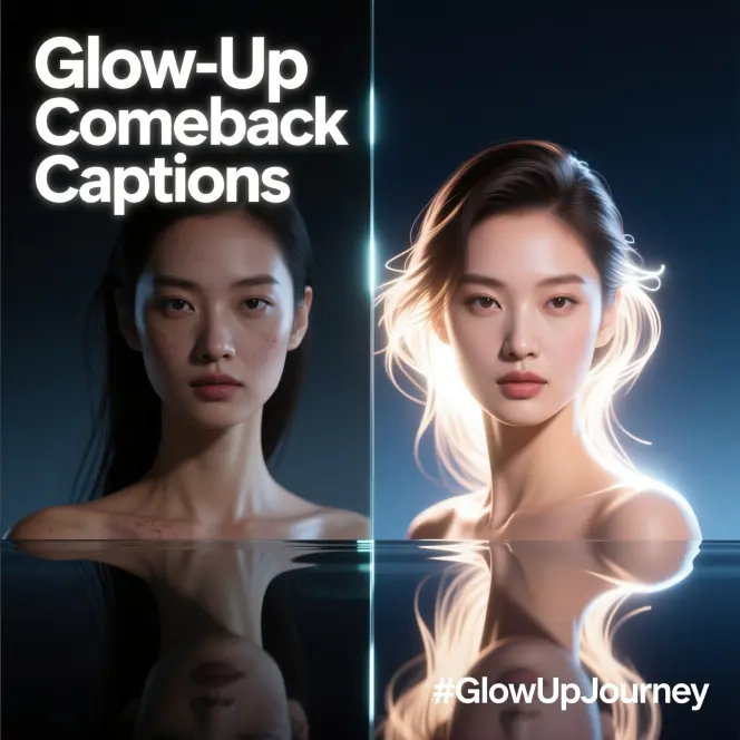 Glow-Up Comeback Captions