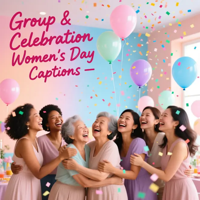 Group & Celebration Women’s Day Captions